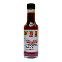 Miss J.L. Hall’s Tomato Worcester Sauce in a 125ml bottle.